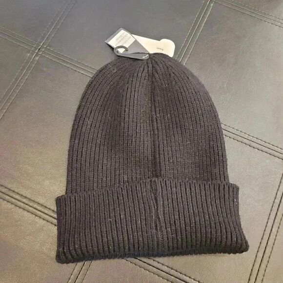 Melrose and Market Adult Unisex Black Ribbed Knit Beanie NWT NEW sz OS - Picture 3 of 6